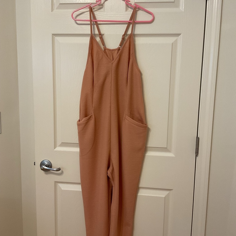 Women's Tan Jumpsuit